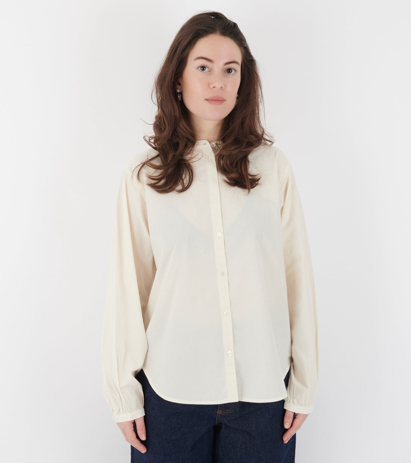 Bibs Shirt Cotton Pure Ecru