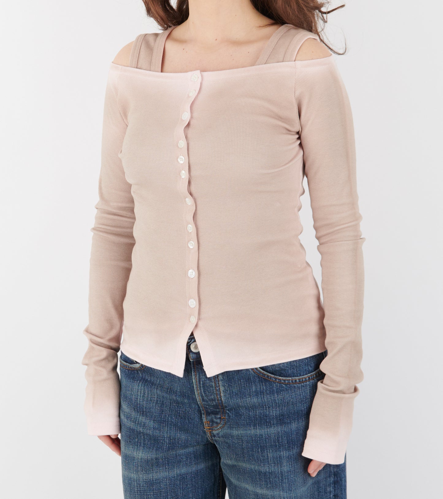 Matilda Cardigan Light Pink/Sand