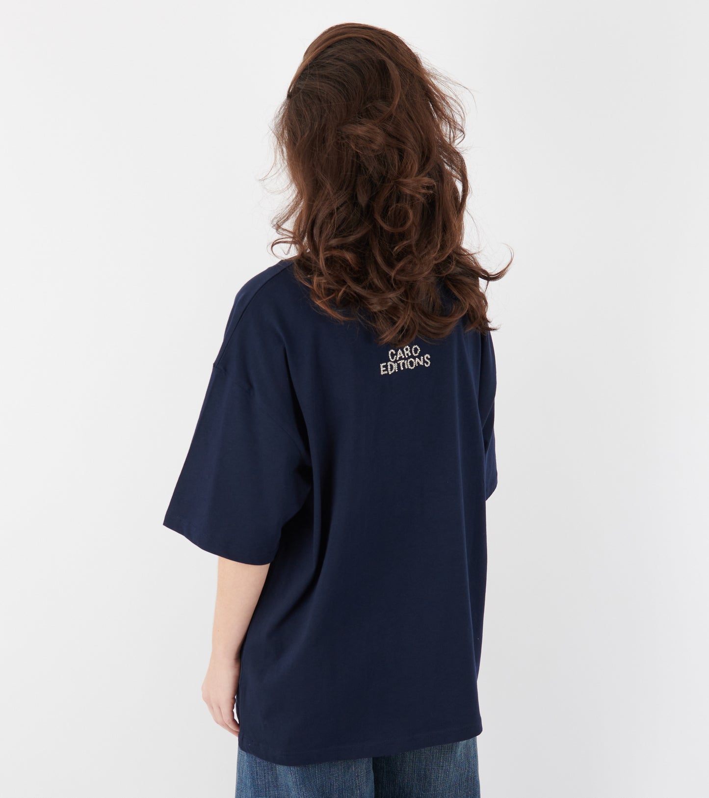 Freddie T-shirt Cat On Ladder Navy