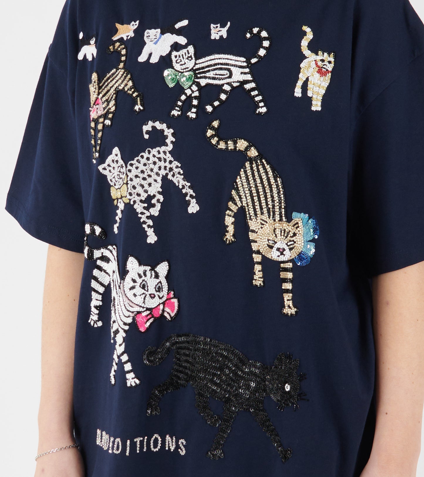 Freddie T-shirt Cats Navy