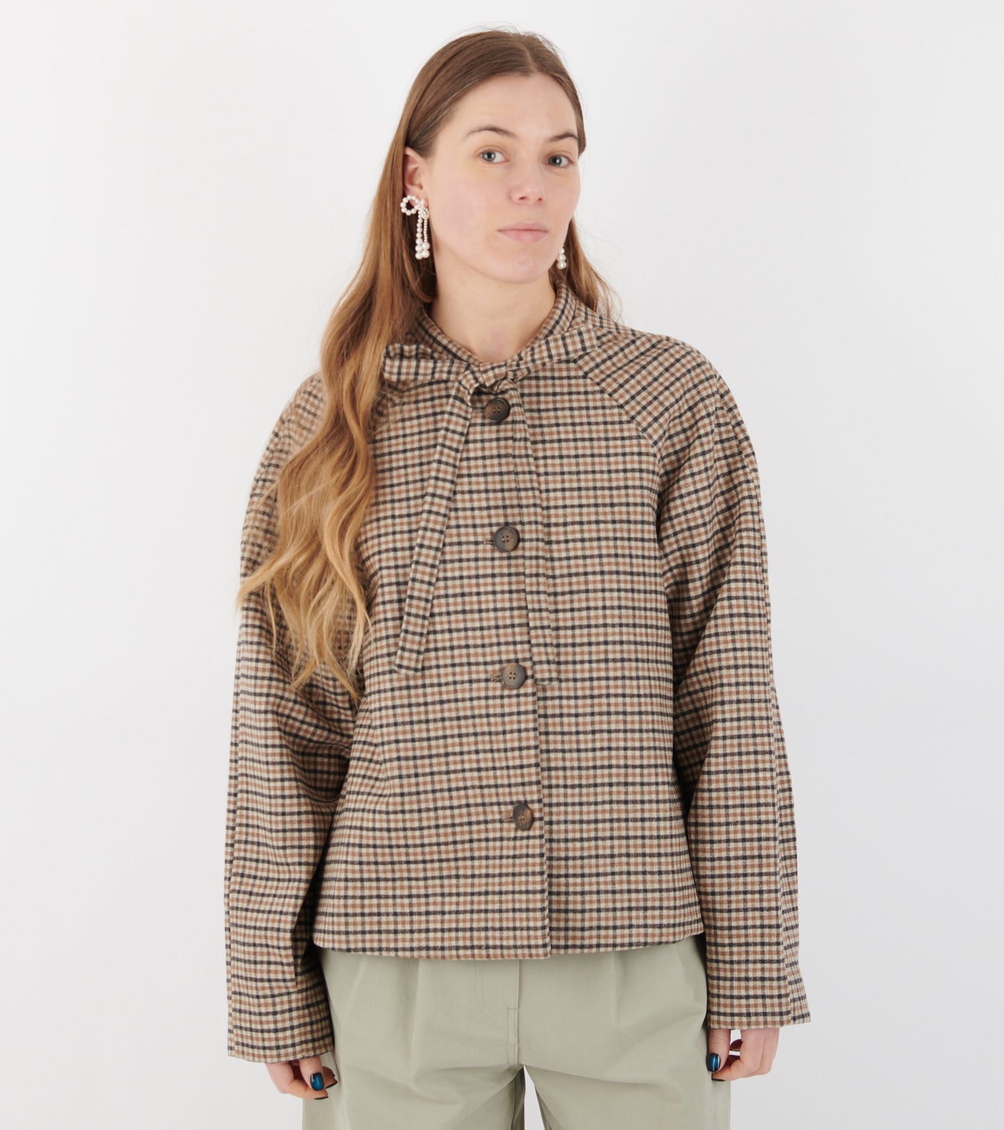 Marie Jacket Brown Check