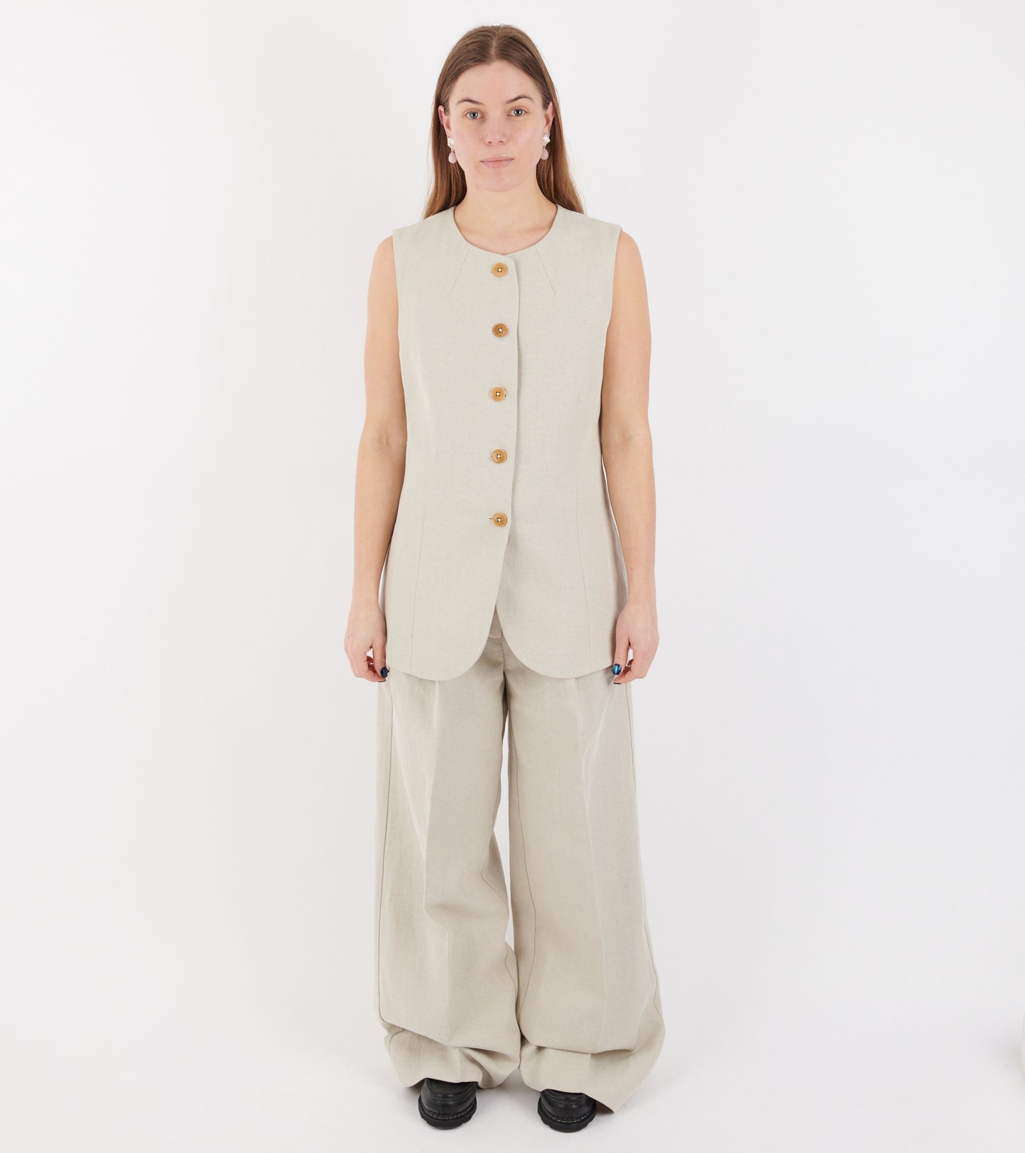 Clementine Waistcoat Natural