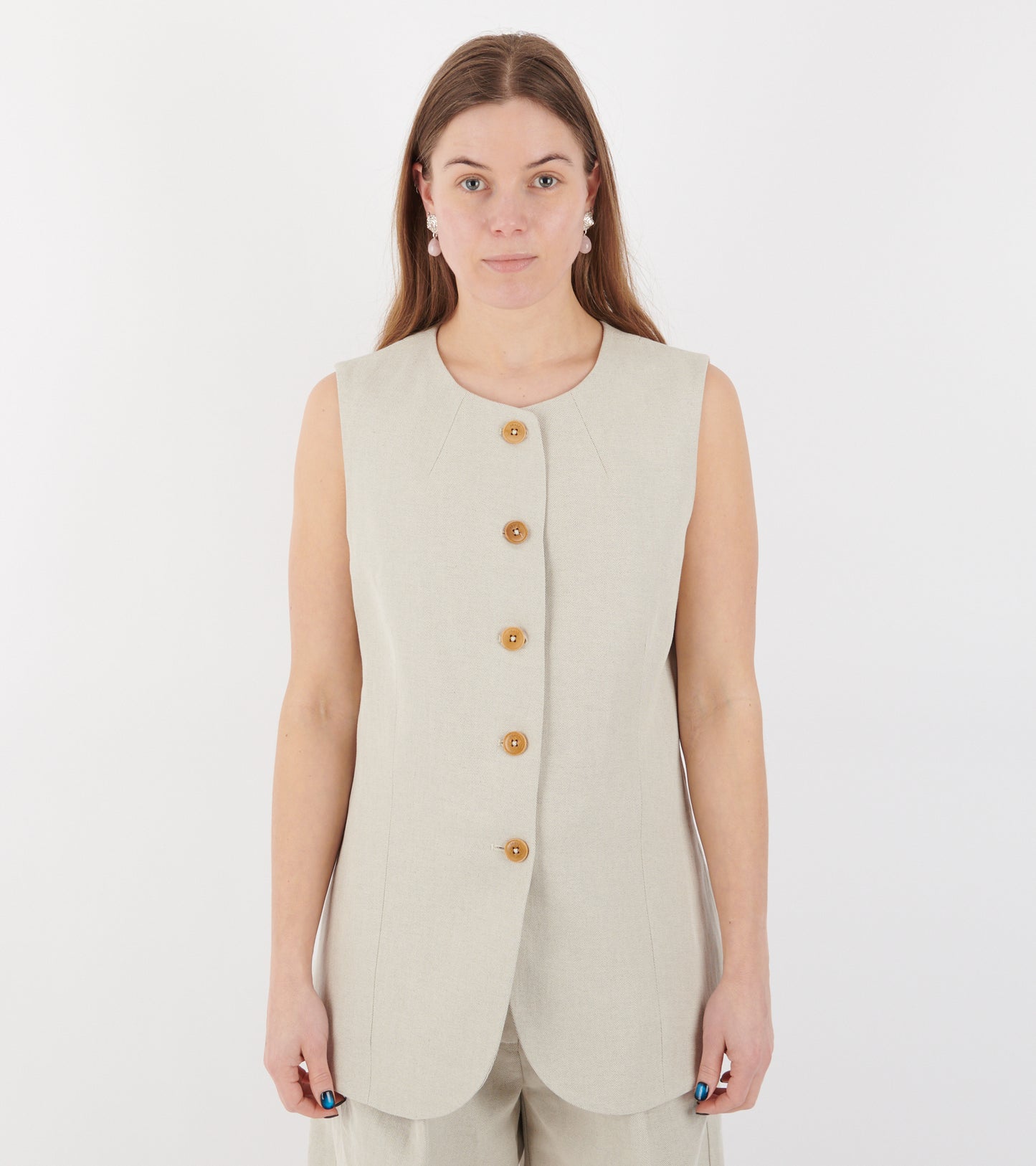 Clementine Waistcoat Natural