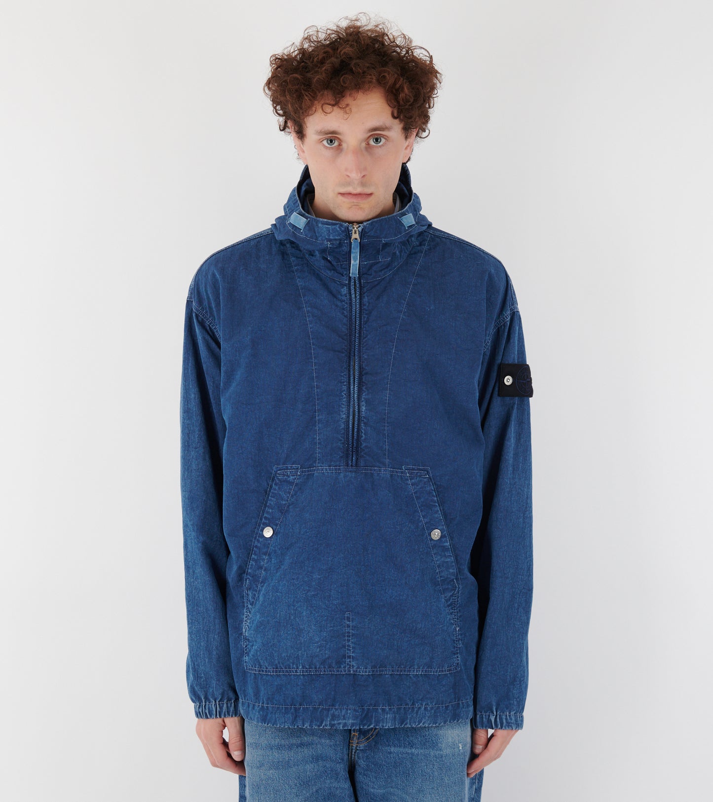 Hollow Fibre Nylon Indigo-TC + Marmo Corrosion Jacket Blue
