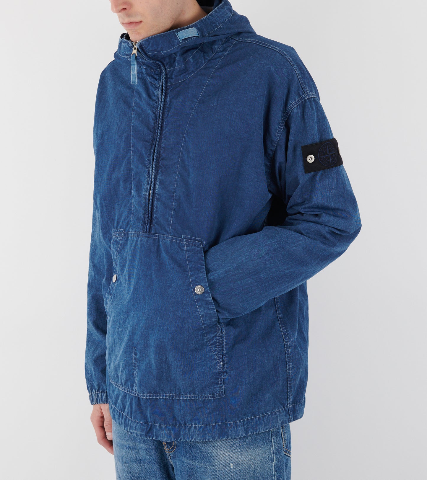 Hollow Fibre Nylon Indigo-TC + Marmo Corrosion Jacket Blue