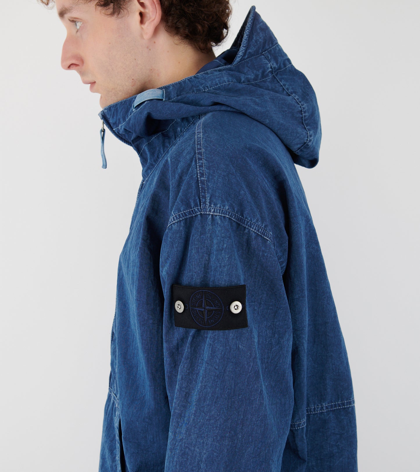 Hollow Fibre Nylon Indigo-TC + Marmo Corrosion Jacket Blue