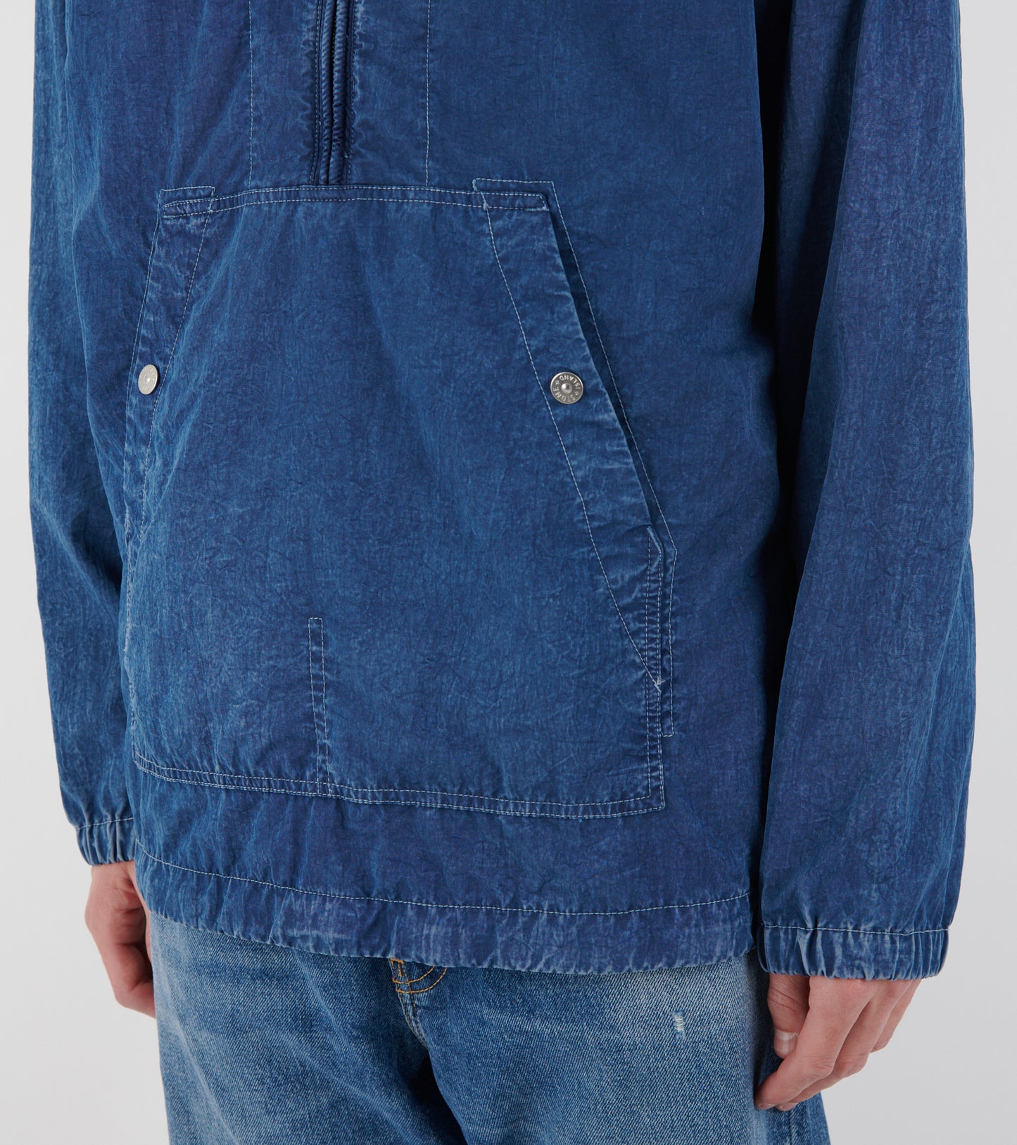 Hollow Fibre Nylon Indigo-TC + Marmo Corrosion Jacket Blue