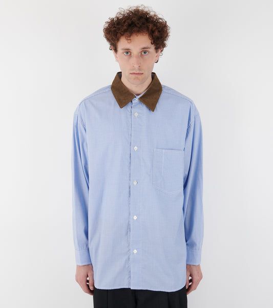 Check Shirt Light Blue/Brown