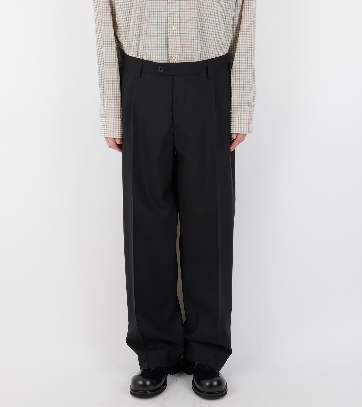 Service Trousers Black Tropical Wool