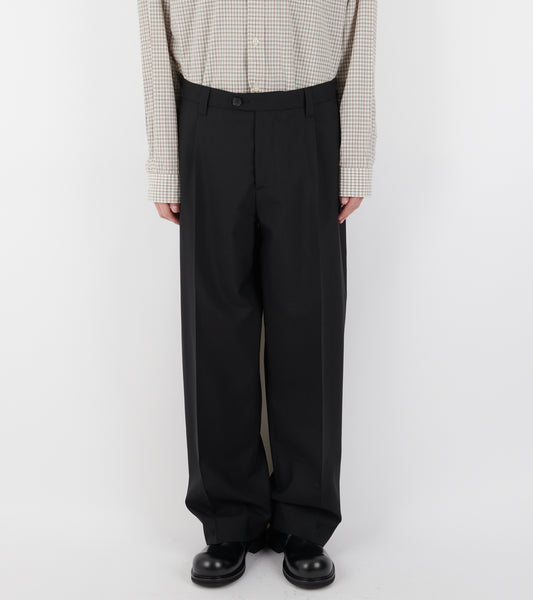 Service Trousers Black Tropical Wool