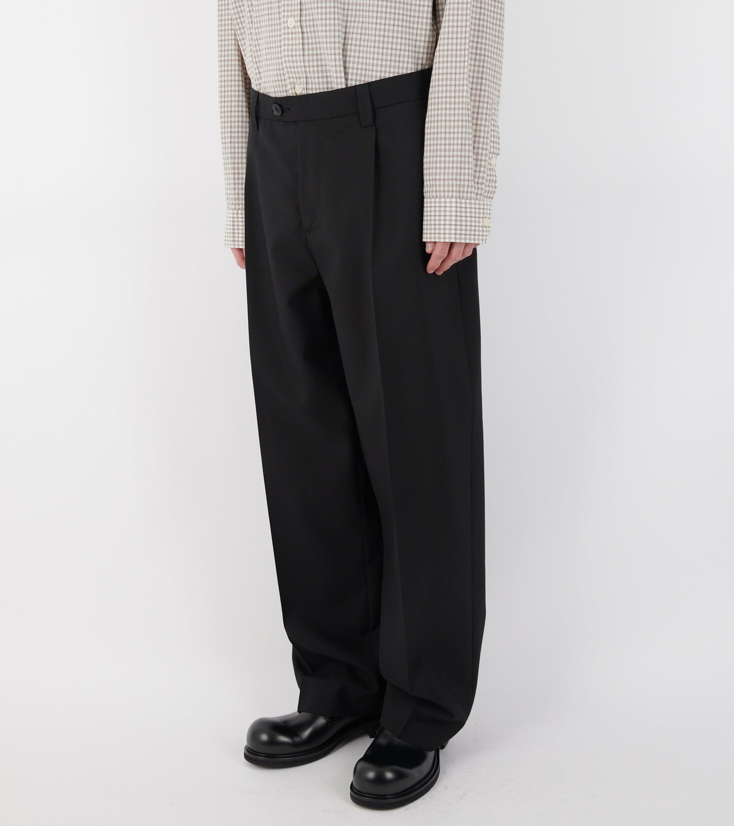 Service Trousers Black Tropical Wool