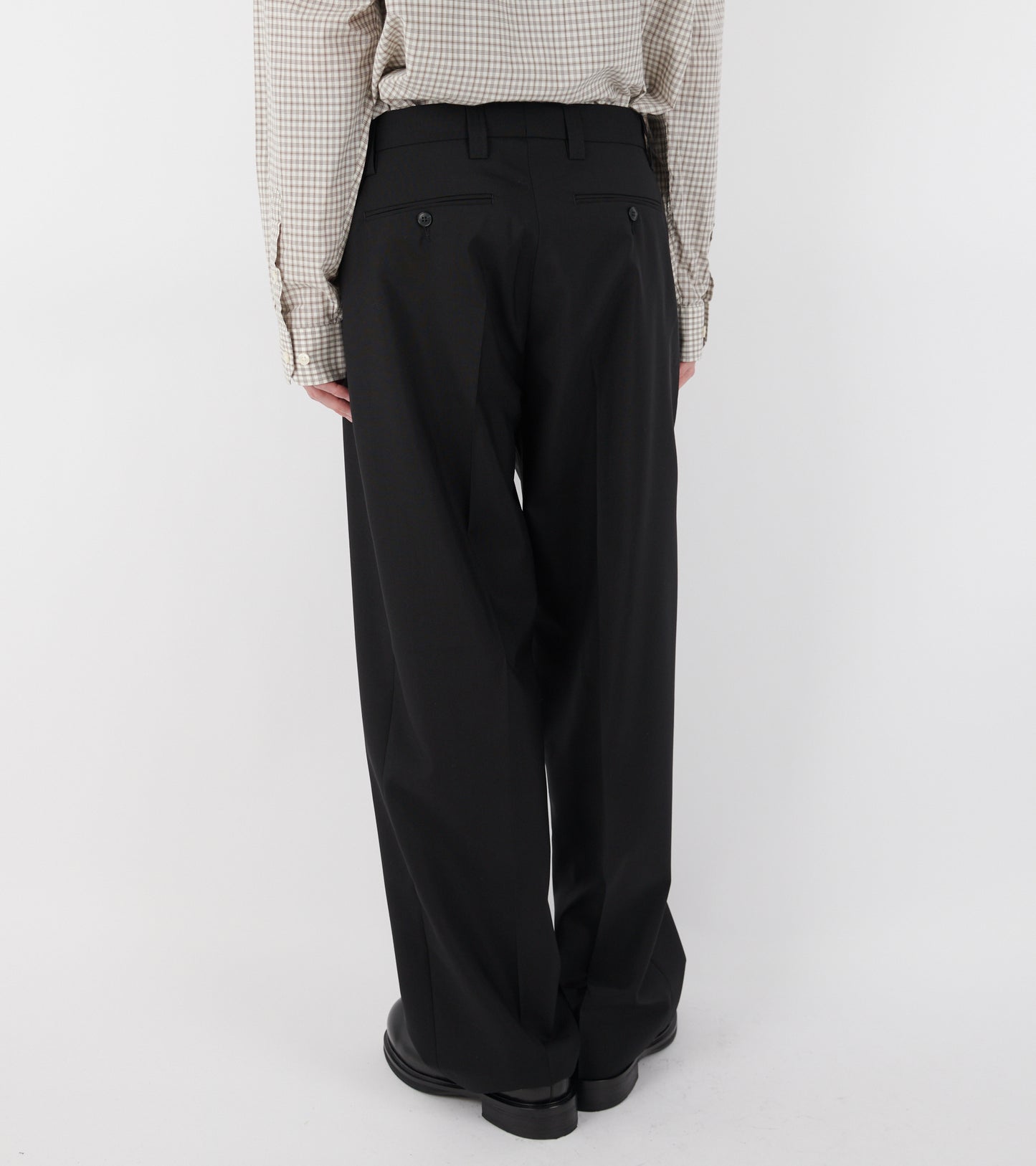 Service Trousers Black Tropical Wool