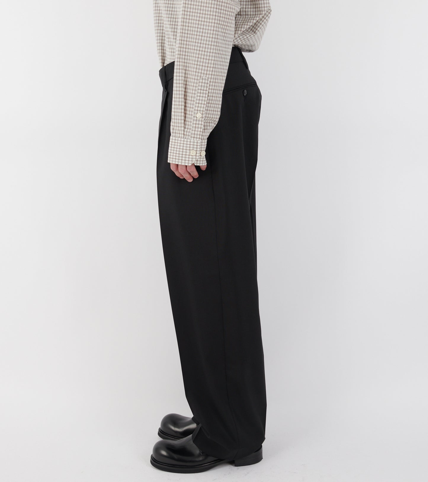 Service Trousers Black Tropical Wool