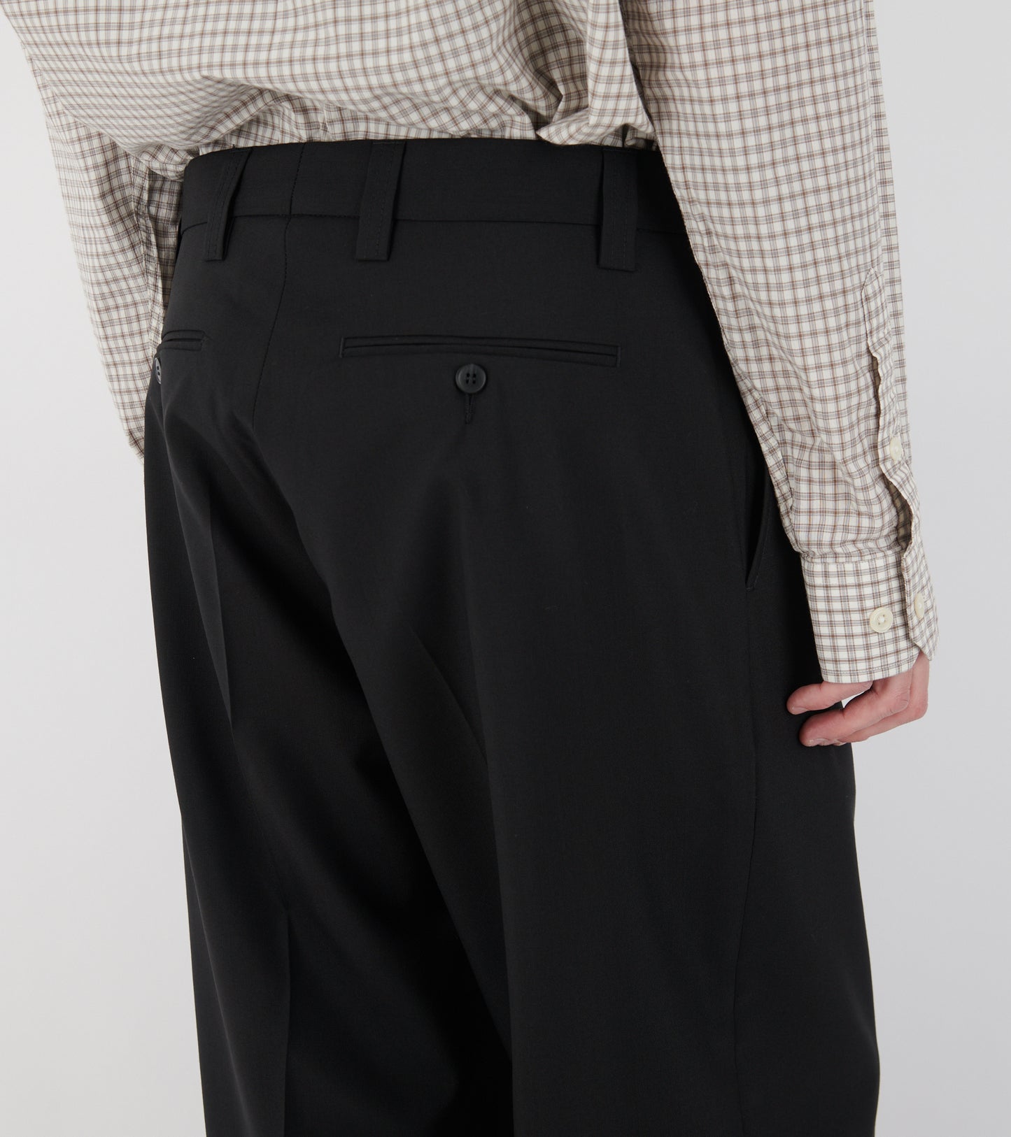 Service Trousers Black Tropical Wool