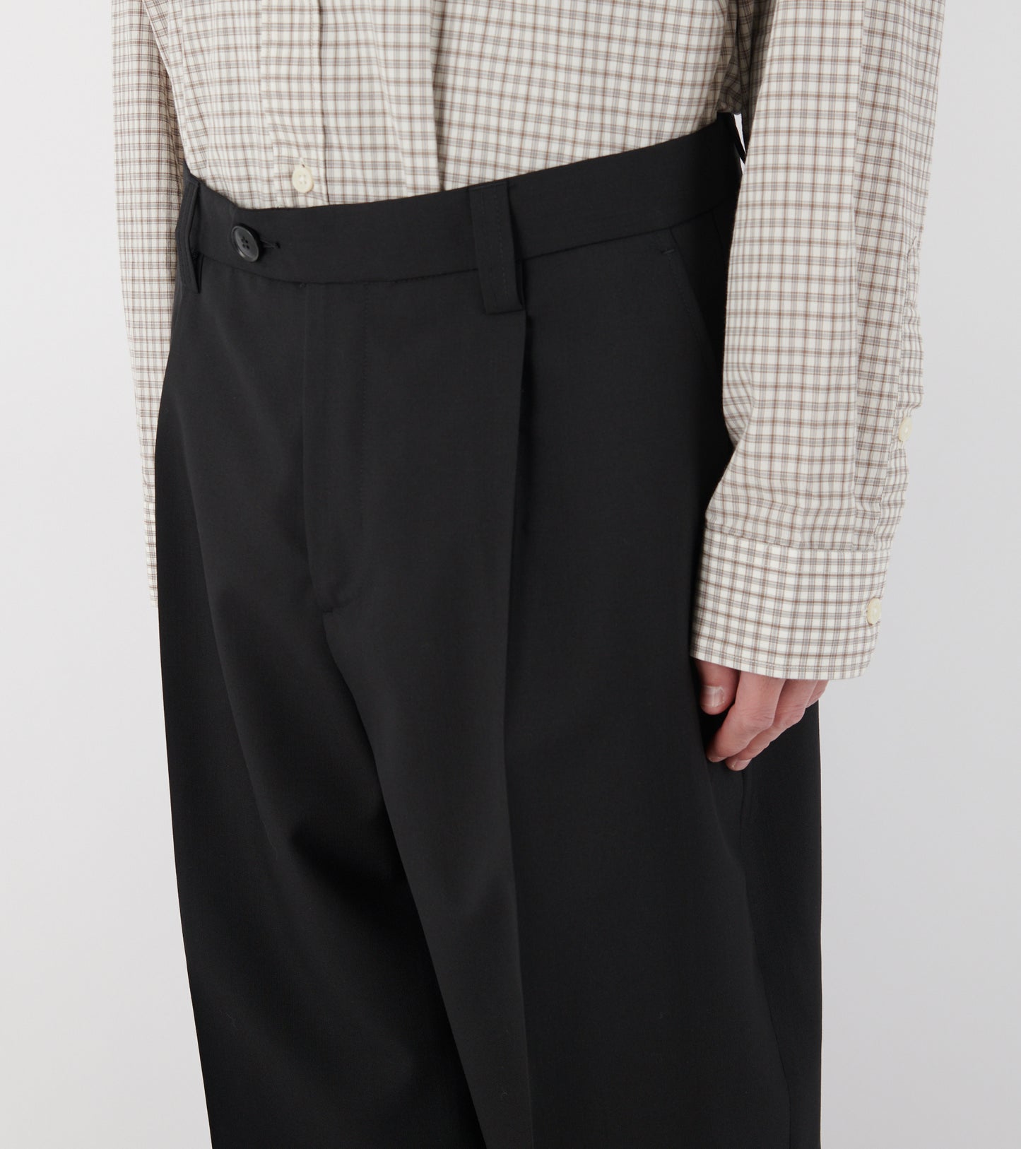 Service Trousers Black Tropical Wool