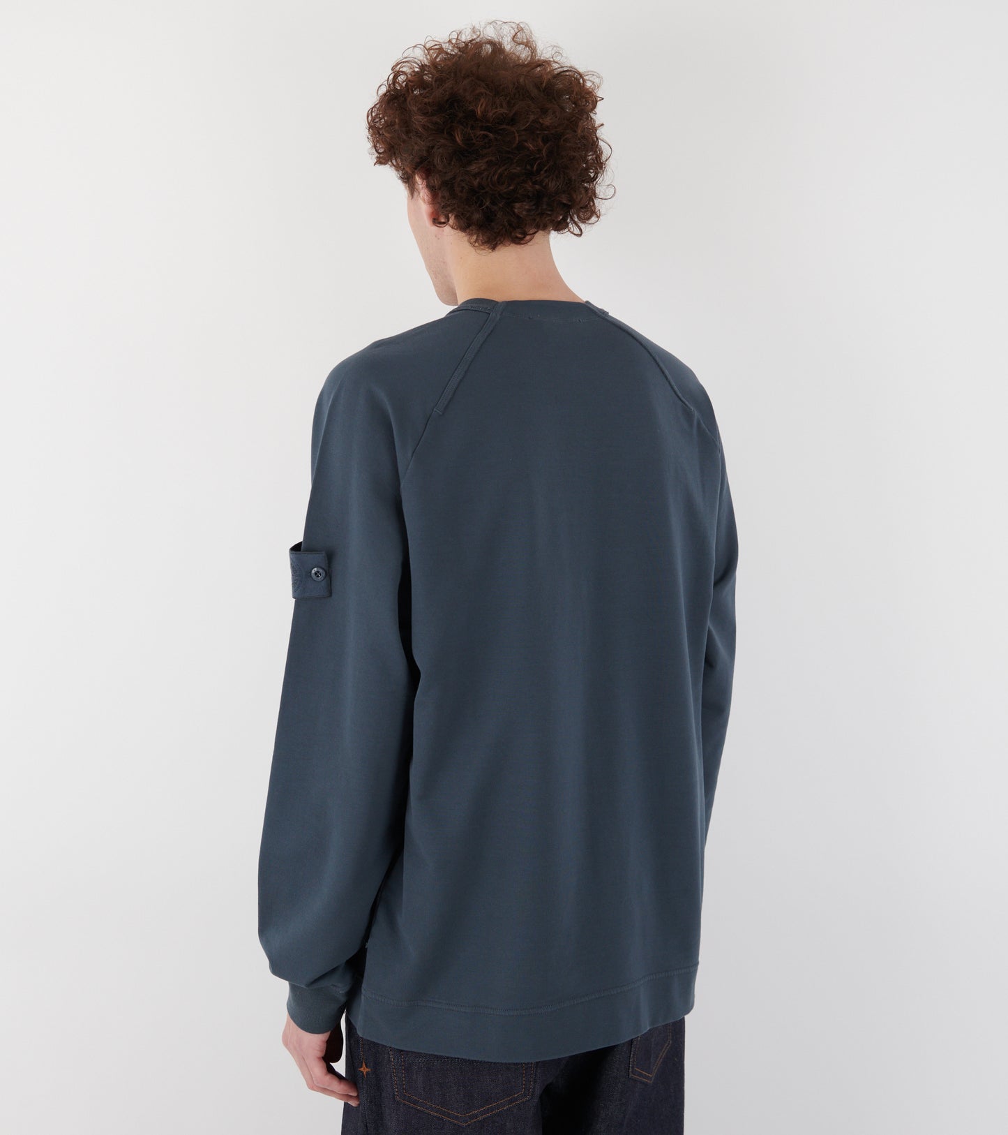 Relaxed Lightweight Sweatshirt Dusty Petrol Blue