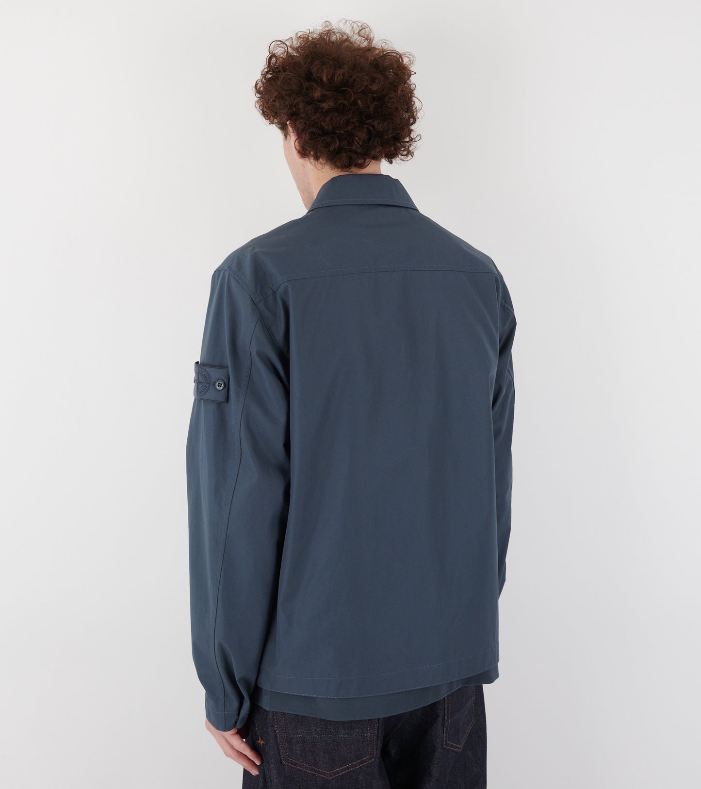Cotton Ghost Overshirt Dusty Petrol Blue