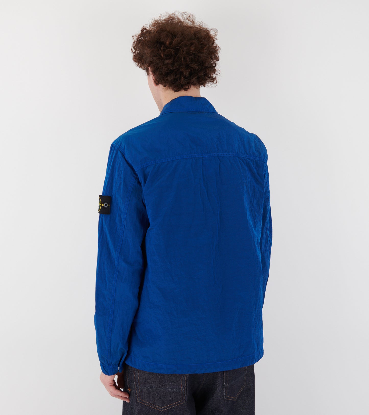 Econyl Nylon Overshirt Cobalt Blue