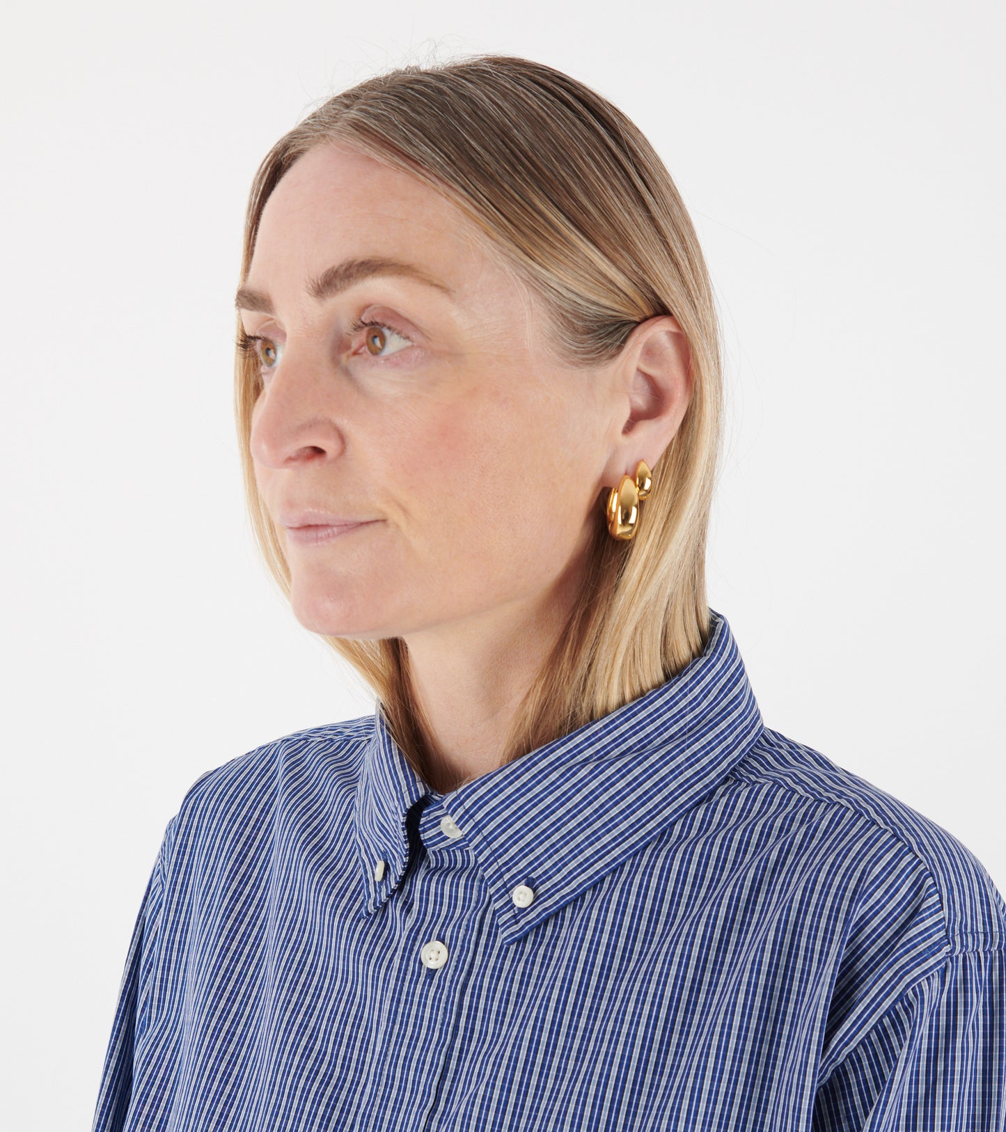 Golden Curve Hoops Petit Gold