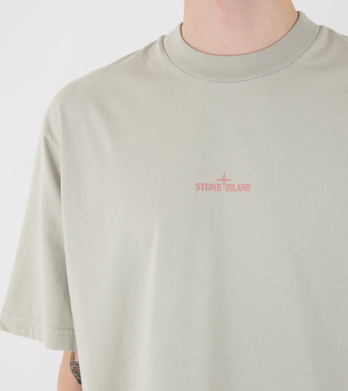 Print T-shirt Sandy Grey