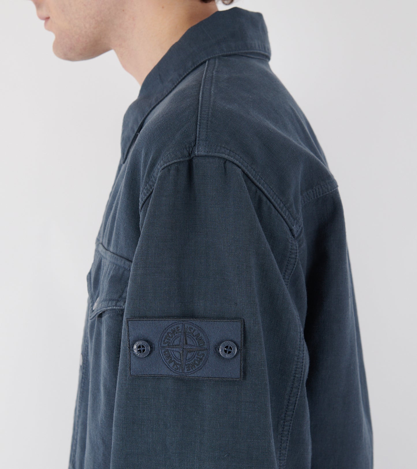 Bonded Linen-TC S.I. Ghost Jacket Dusty Petrol Blue