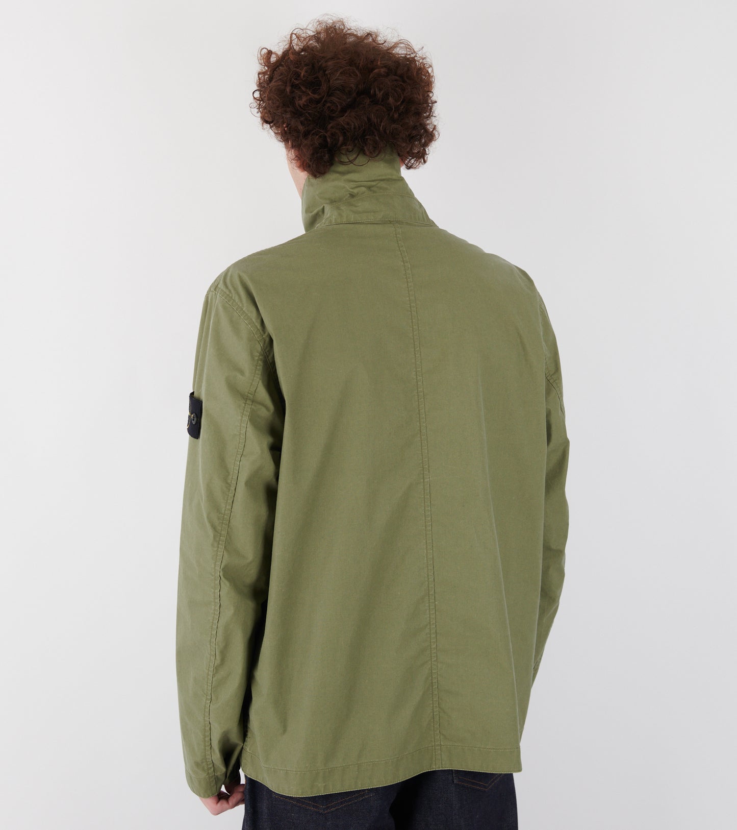 Waxed Pigment Cotton Tela Jacket Green