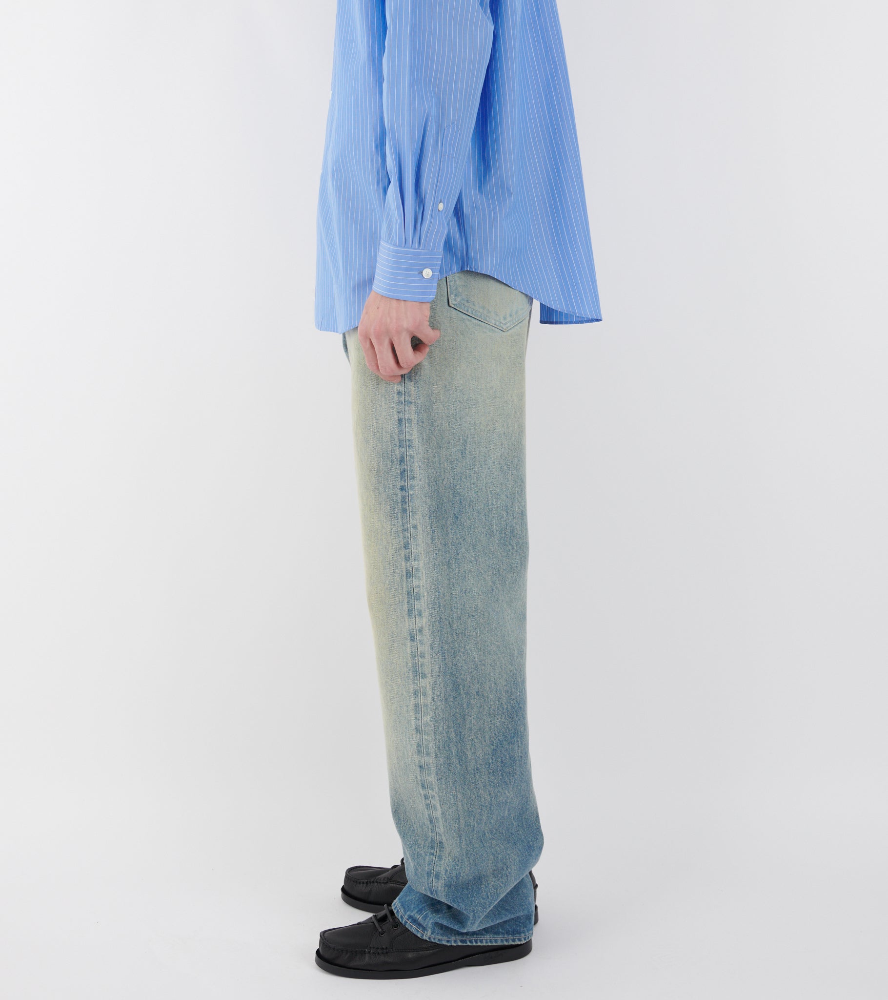Auralee Selvedge Faded Heavy Denim Wide Pants Faded Indigo – Dr. Adams
