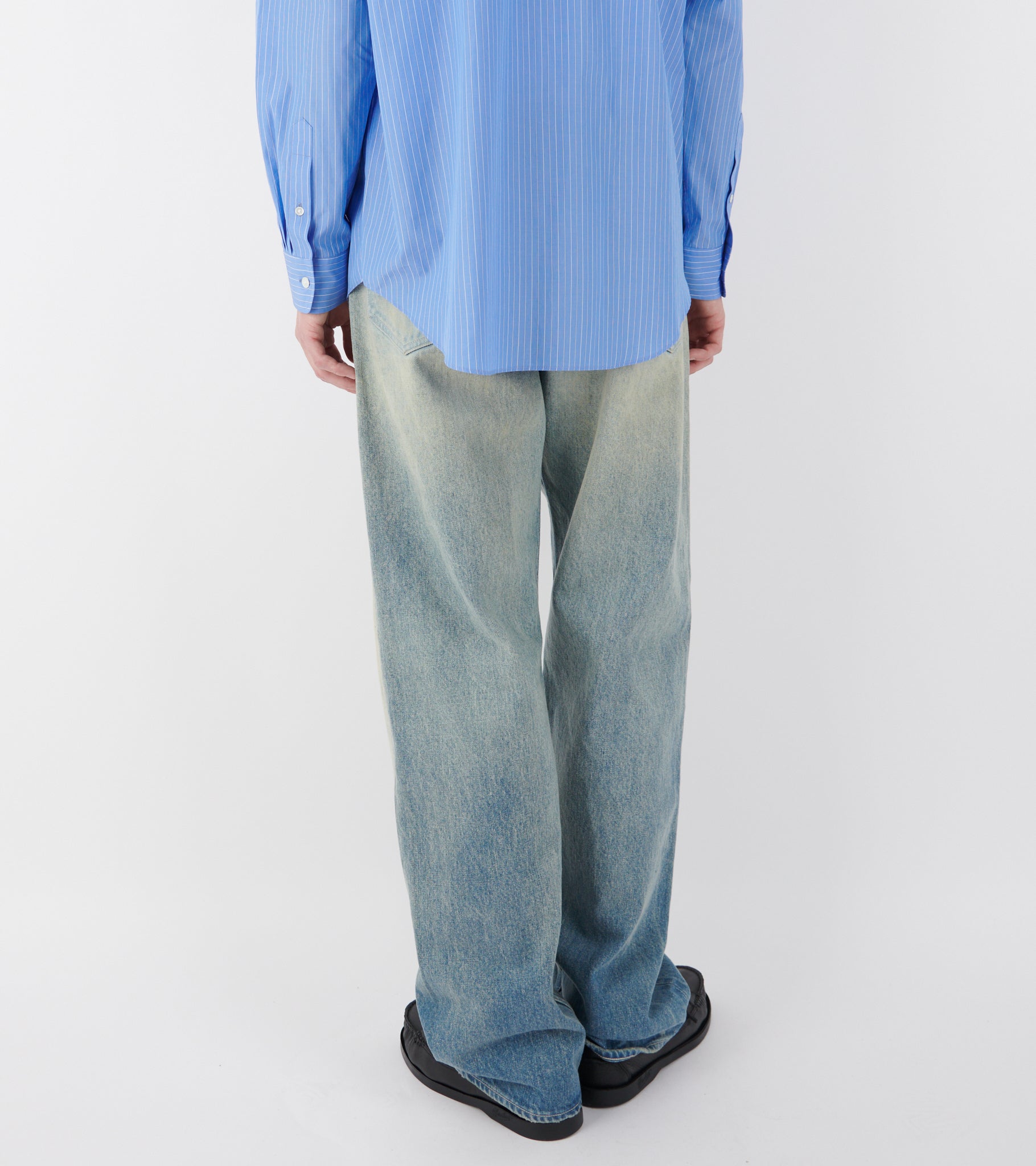 Auralee Selvedge Faded Heavy Denim Wide Pants Faded Indigo – Dr. Adams