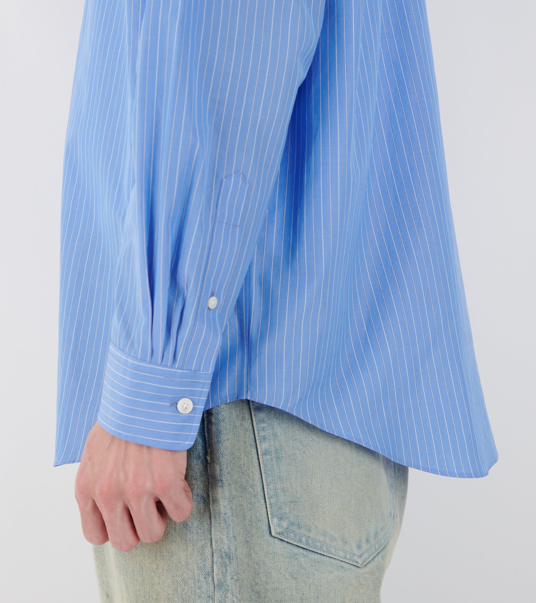 Suvin High Count Cloth Stripe Shirt Blue Stripe – Dr. Adams