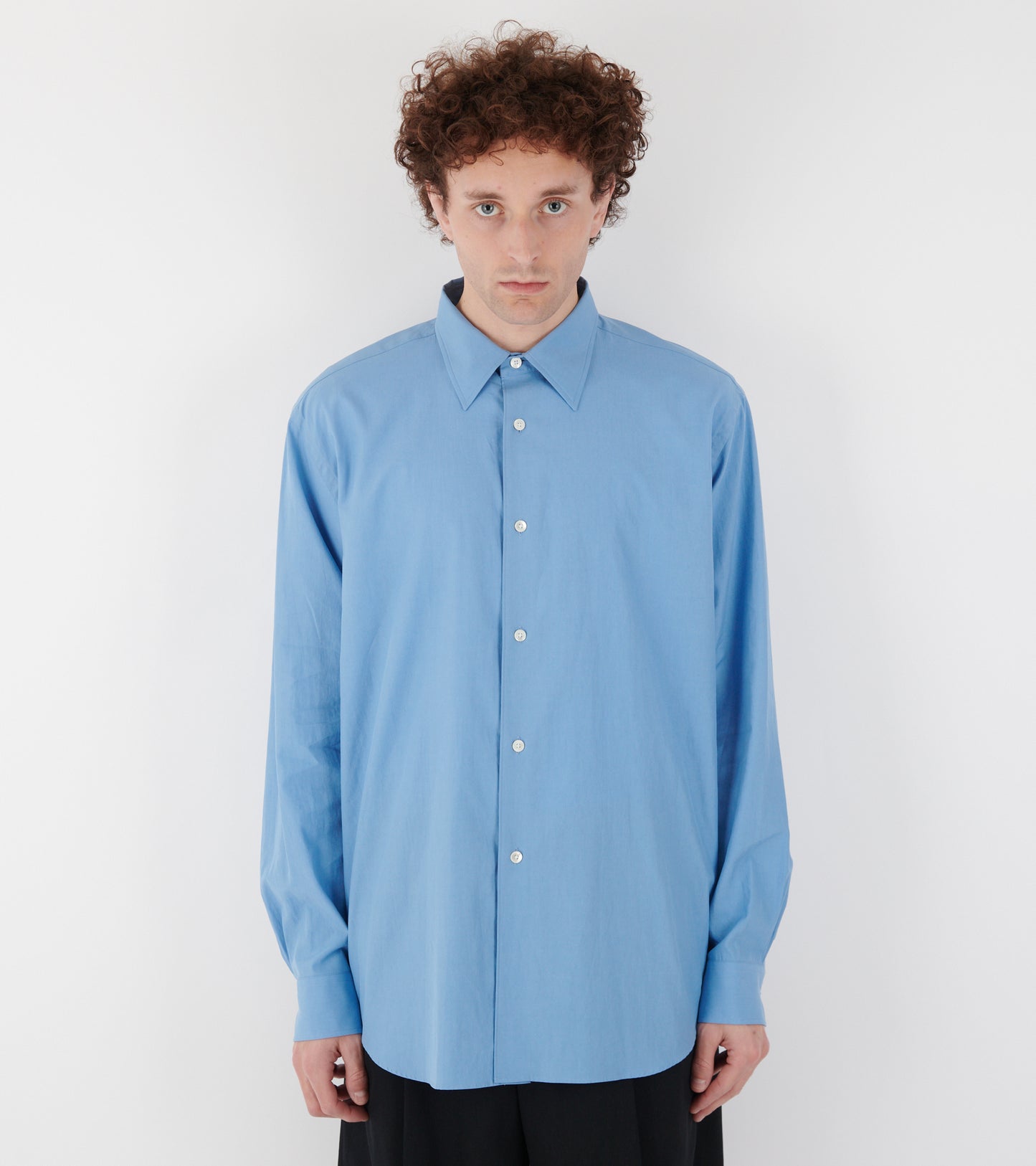 Washed Finx Twill Shirt Blue