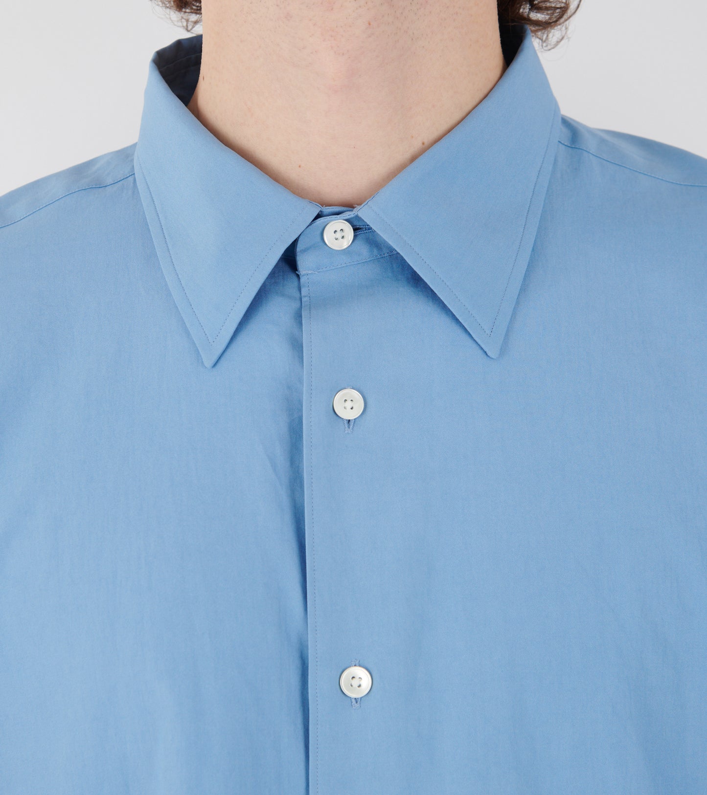 Washed Finx Twill Shirt Blue