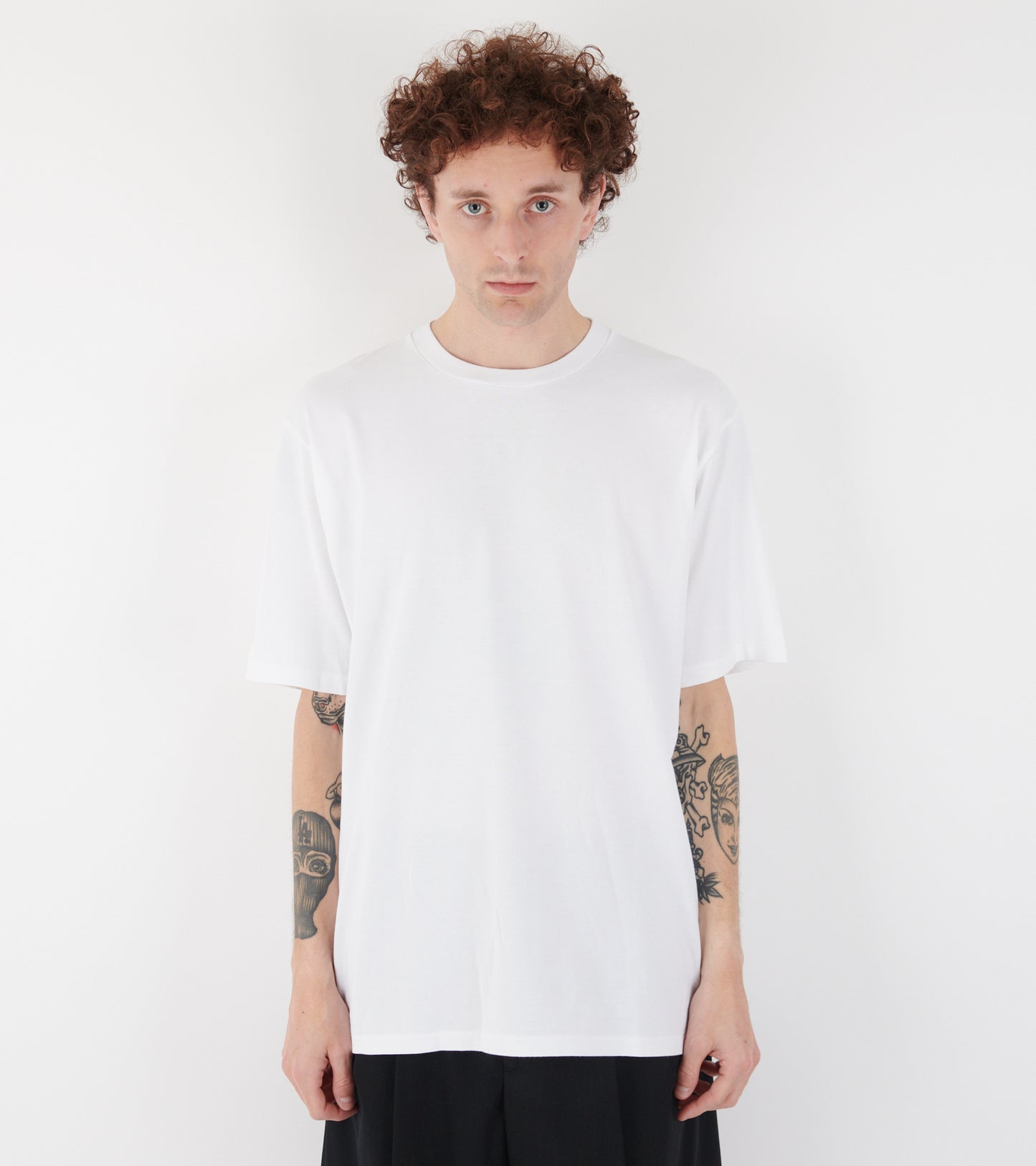 Luster Plaiting Tee White