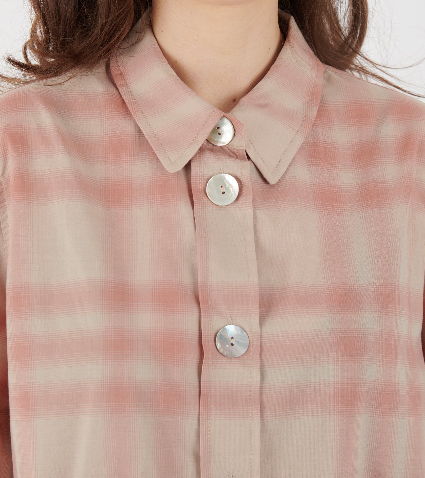 Amanda S/S Shirt Pink Check