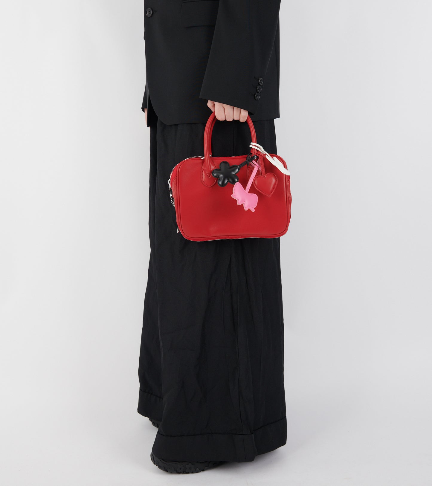 Small Zip Handbag Red