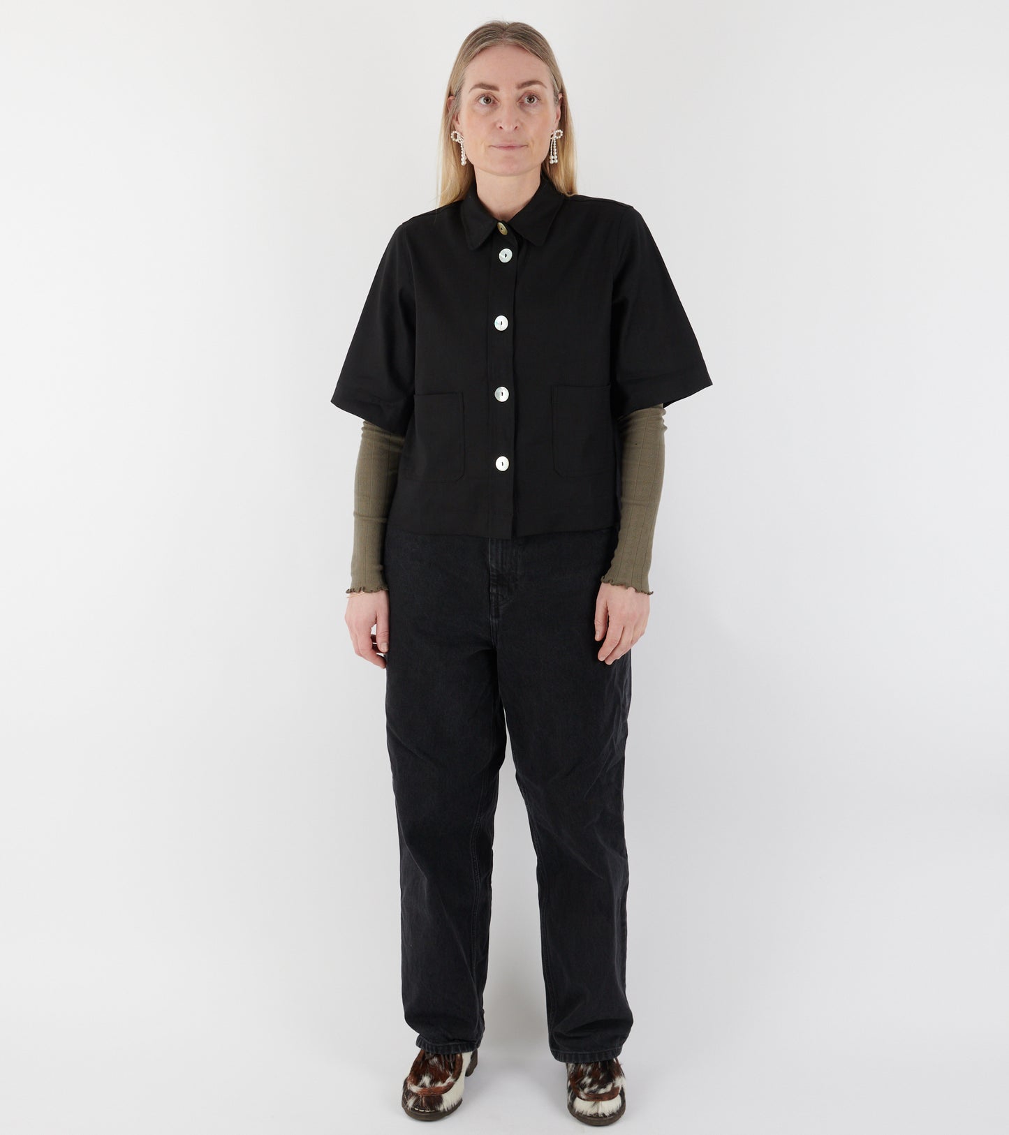 Amanda S/S Shirt Black