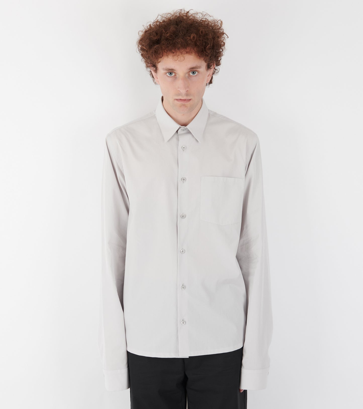 Poplin Shirt Light Grey