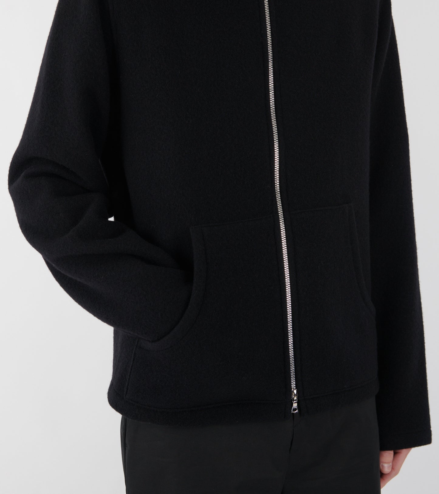Fleece Full Zip Black