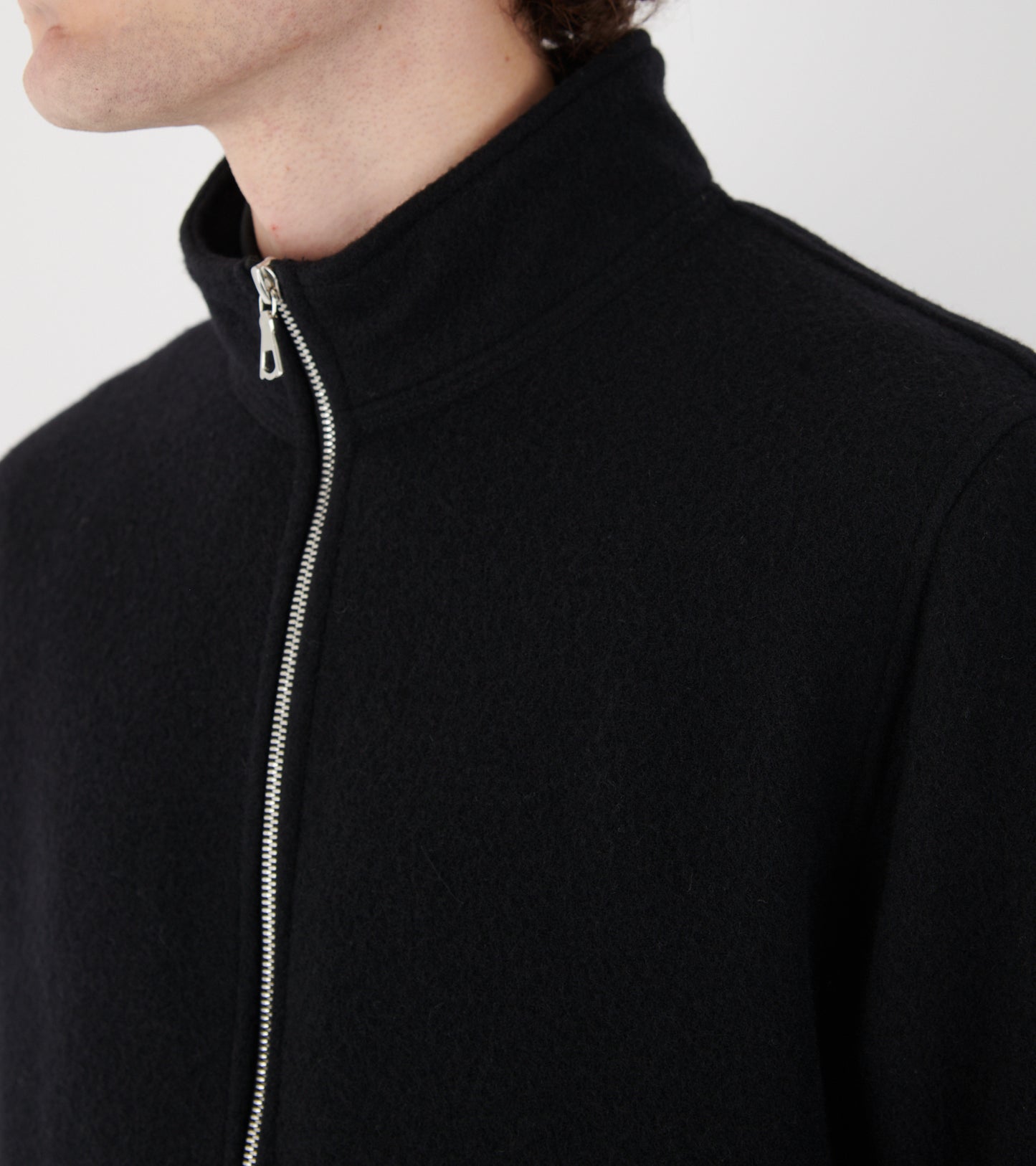 Fleece Full Zip Black