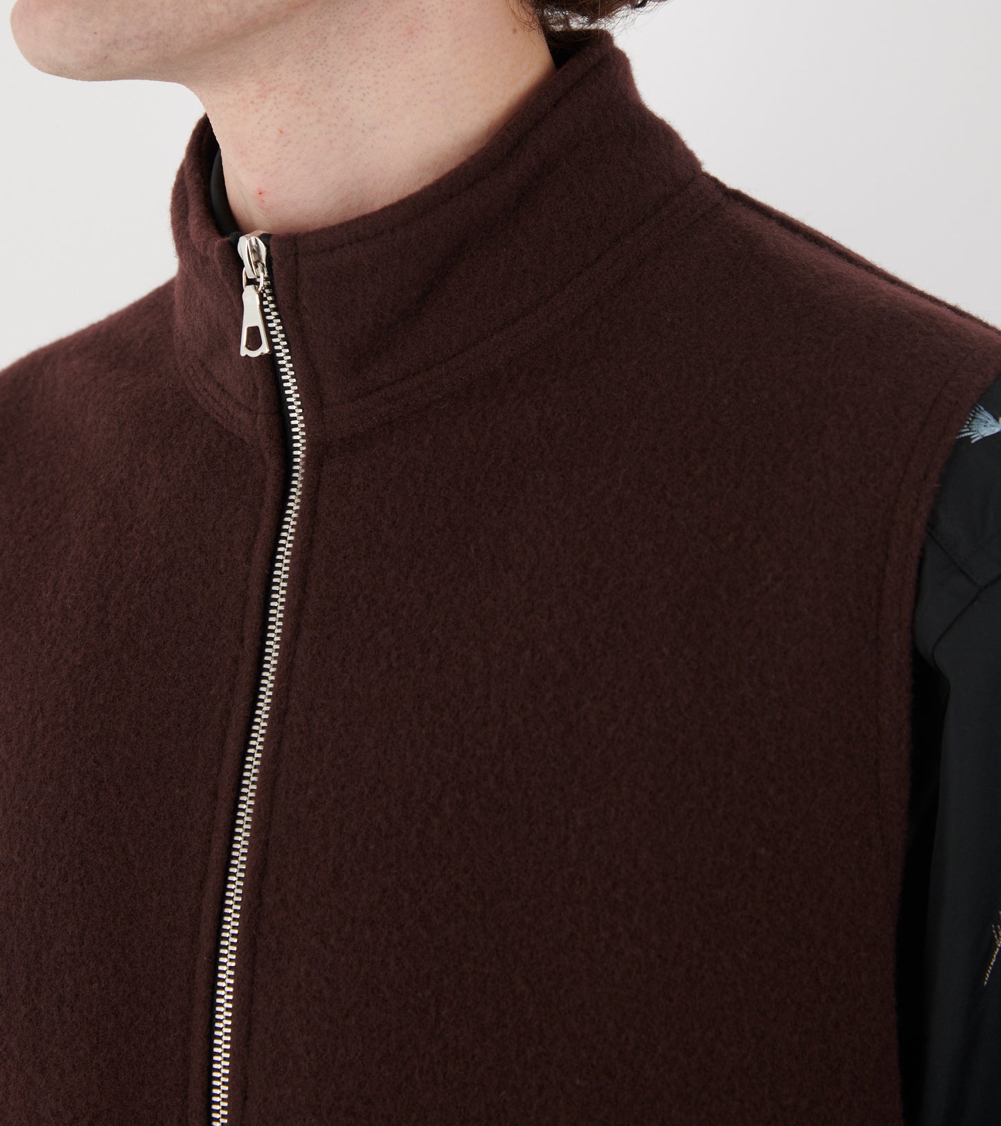 Fleece Full Zip Vest Tanin