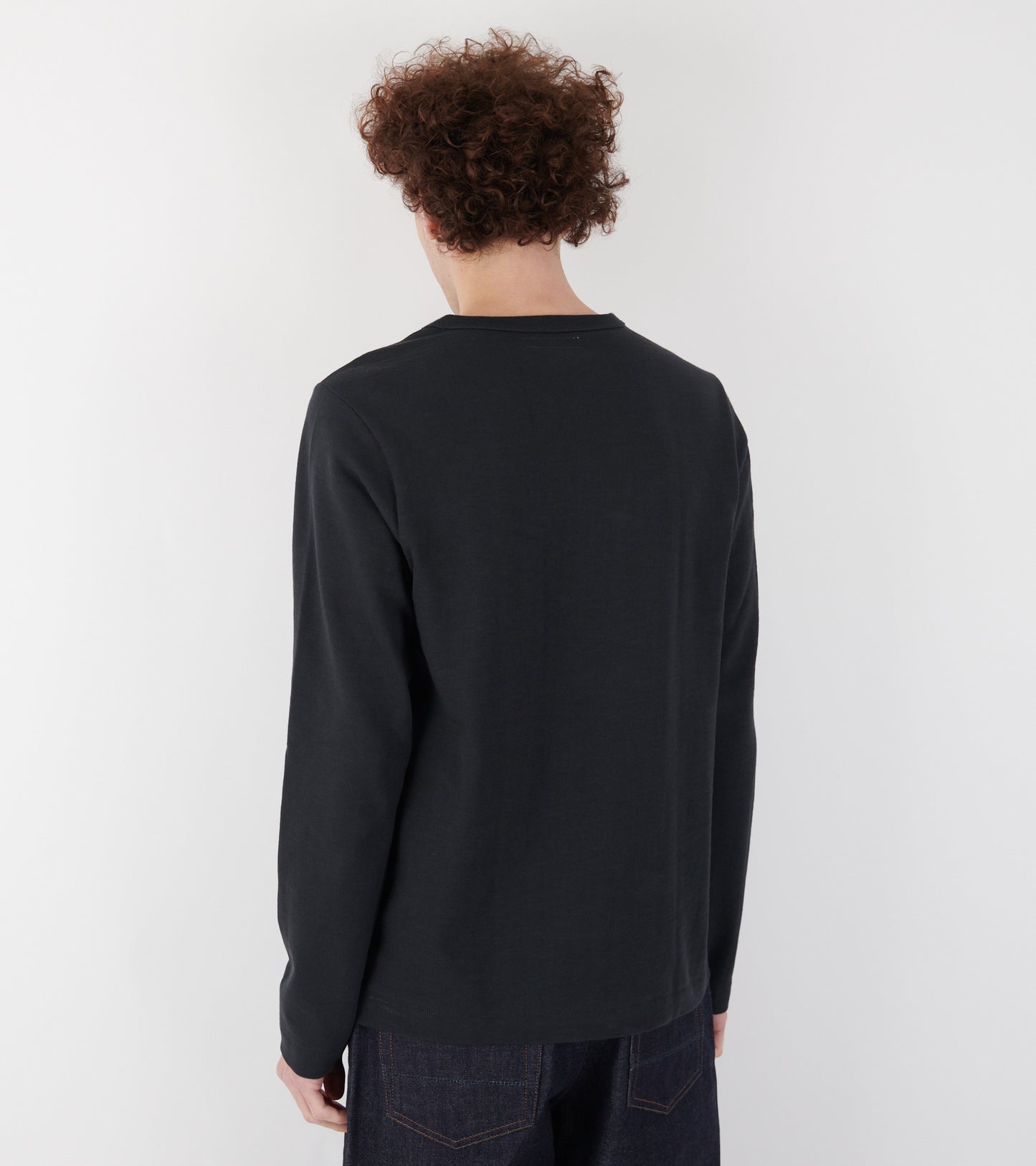 2S18 Loopwheeled Relaxed Fit Heavyweight Longsleeve Charcoal