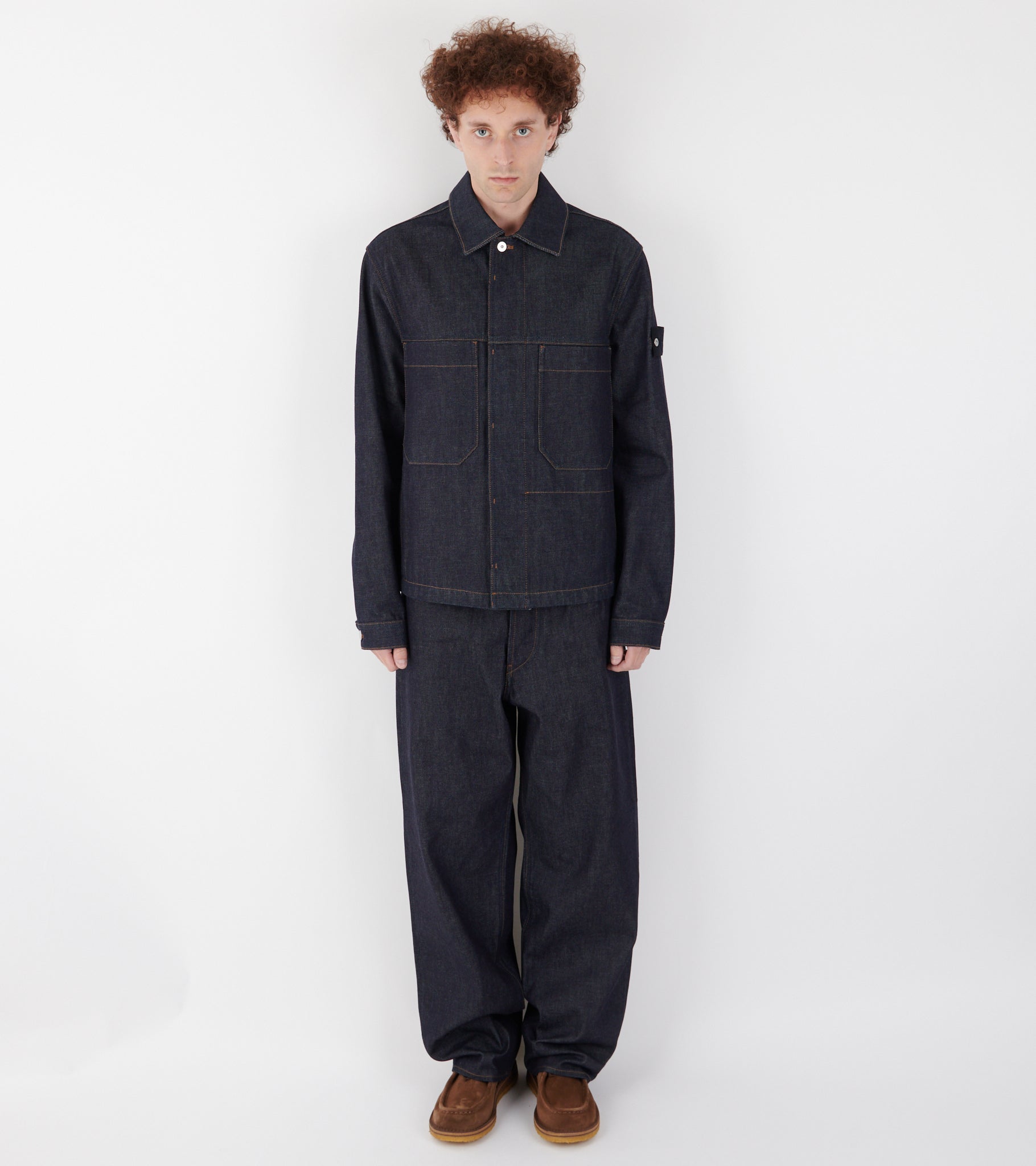 ジャケット・アウター STONE  INDIGO DENIM-RAW L Stone Island - INDIGO DENIM JACKET RAW – LE LABO STORE