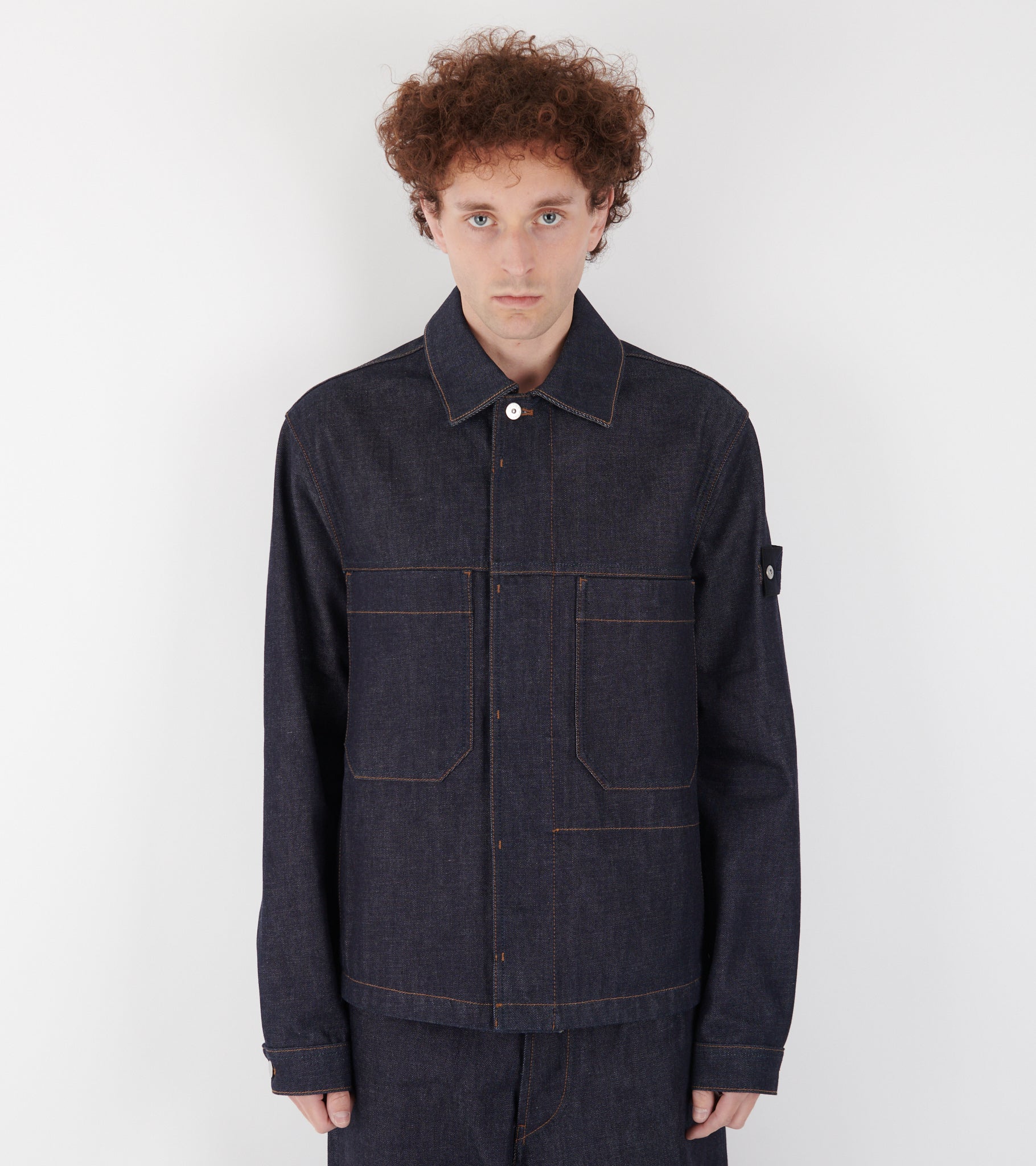 ジャケット・アウター STONE  INDIGO DENIM-RAW L Indigo Denim Raw Jacket Blue – Dr. Adams