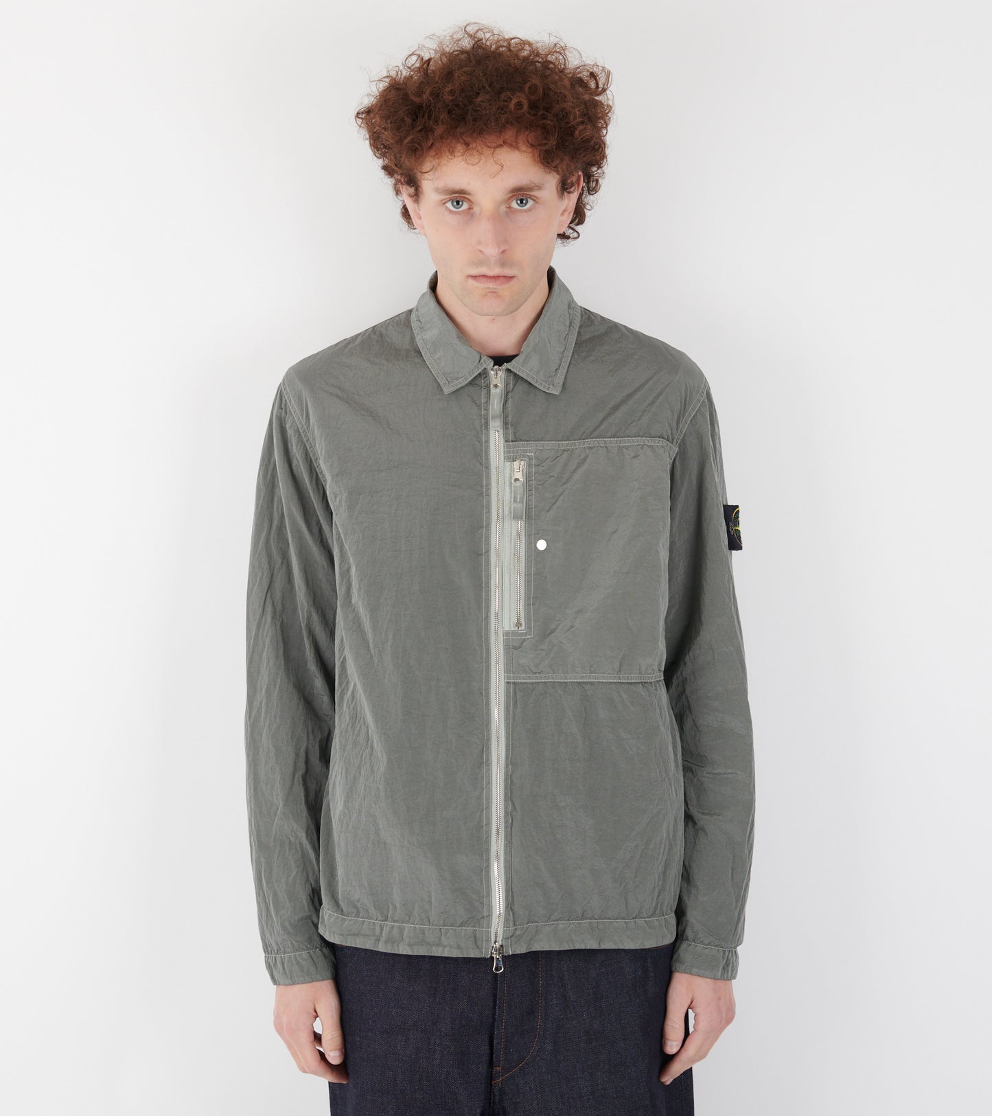 Econyl Nylon Overshirt Grey