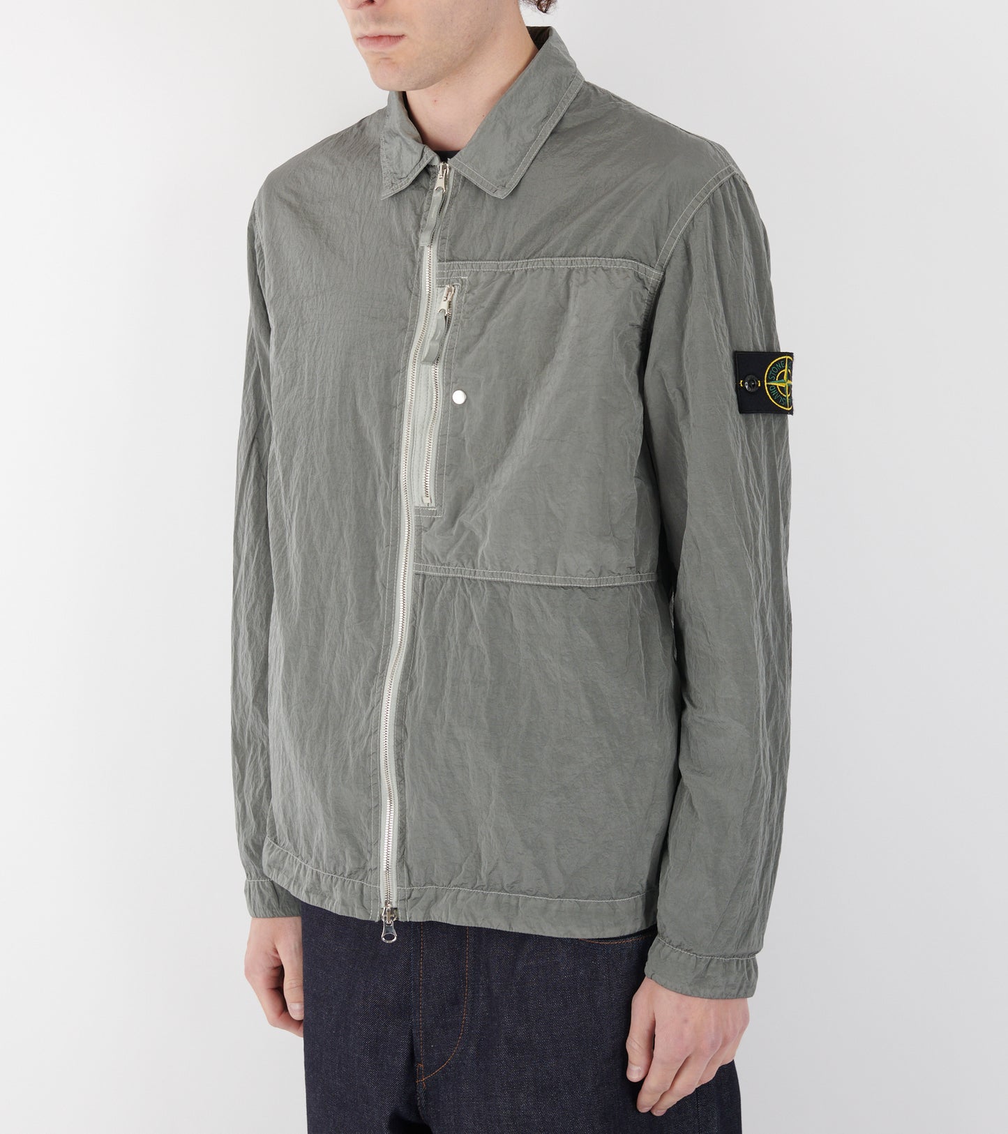Econyl Nylon Overshirt Grey