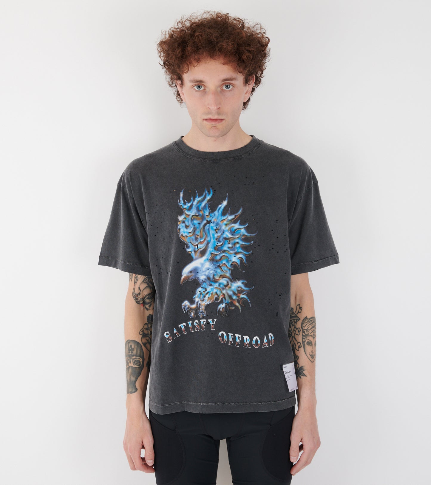 MothTech Eagle T-shirt Aged Black