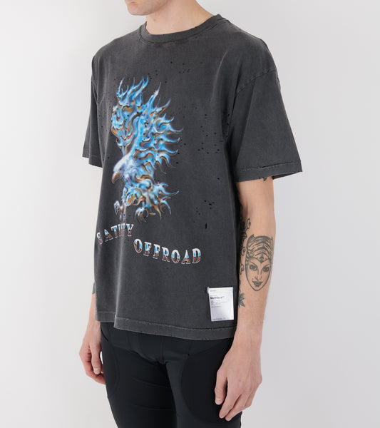 MothTech T-shirt Aged Black