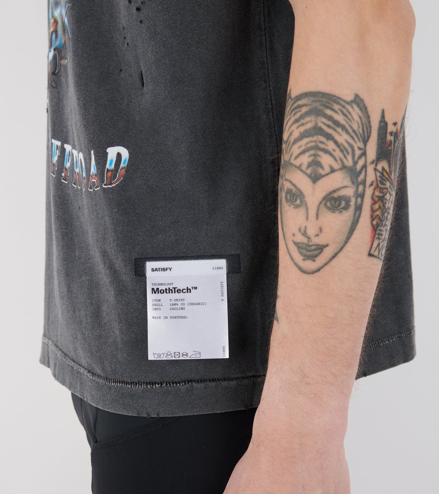 MothTech Eagle T-shirt Aged Black