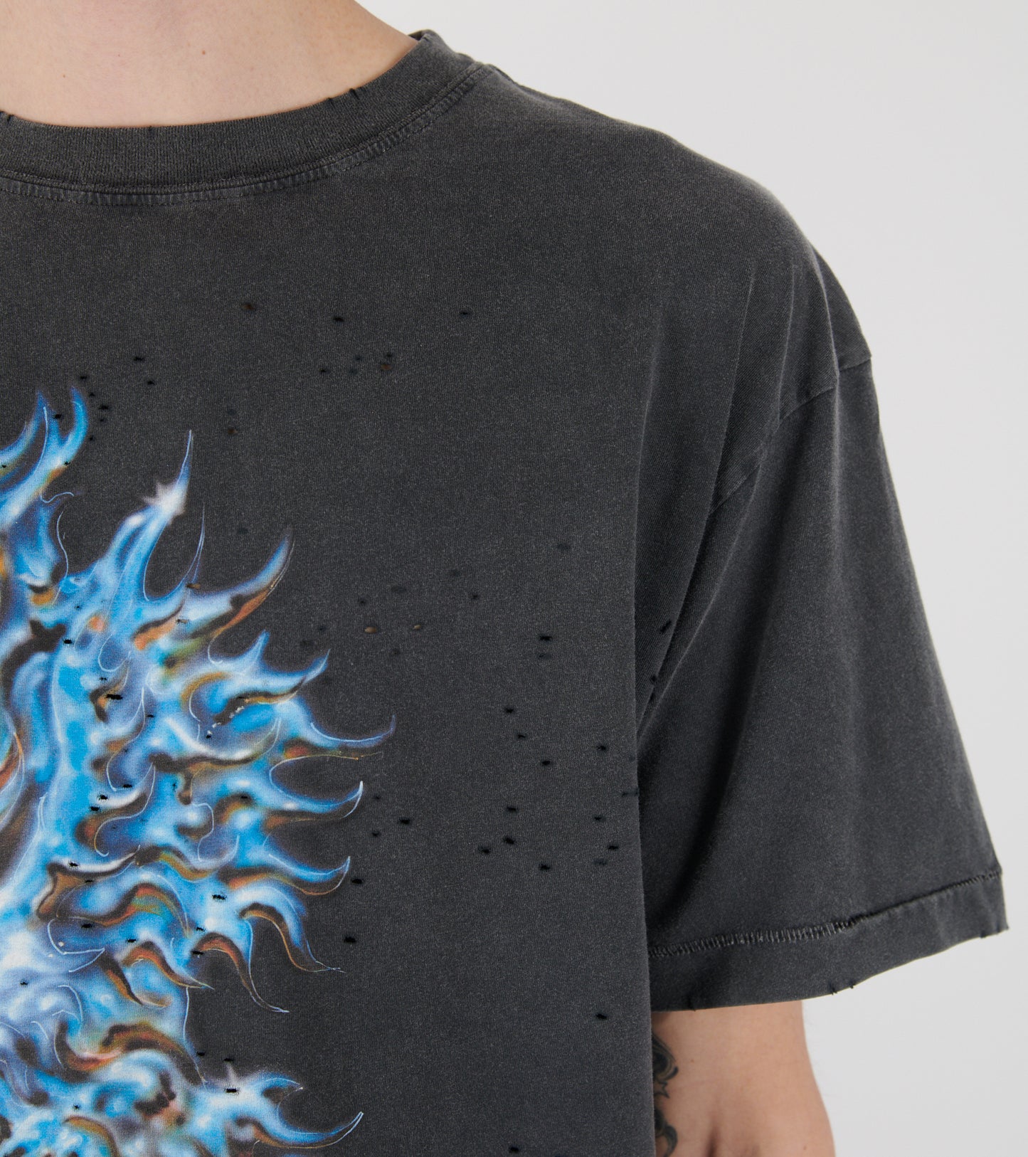 MothTech Eagle T-shirt Aged Black
