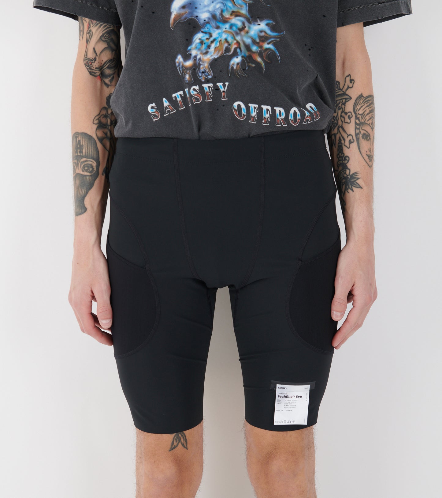 TechSilk Evo 9 Half Tights Black