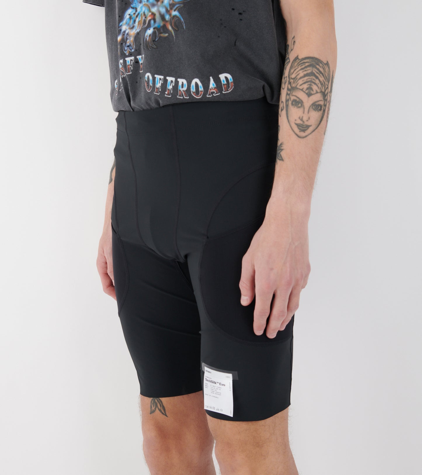 TechSilk Evo 9 Half Tights Black